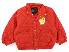 Mini Rodini transition jacket Diamond quilted red